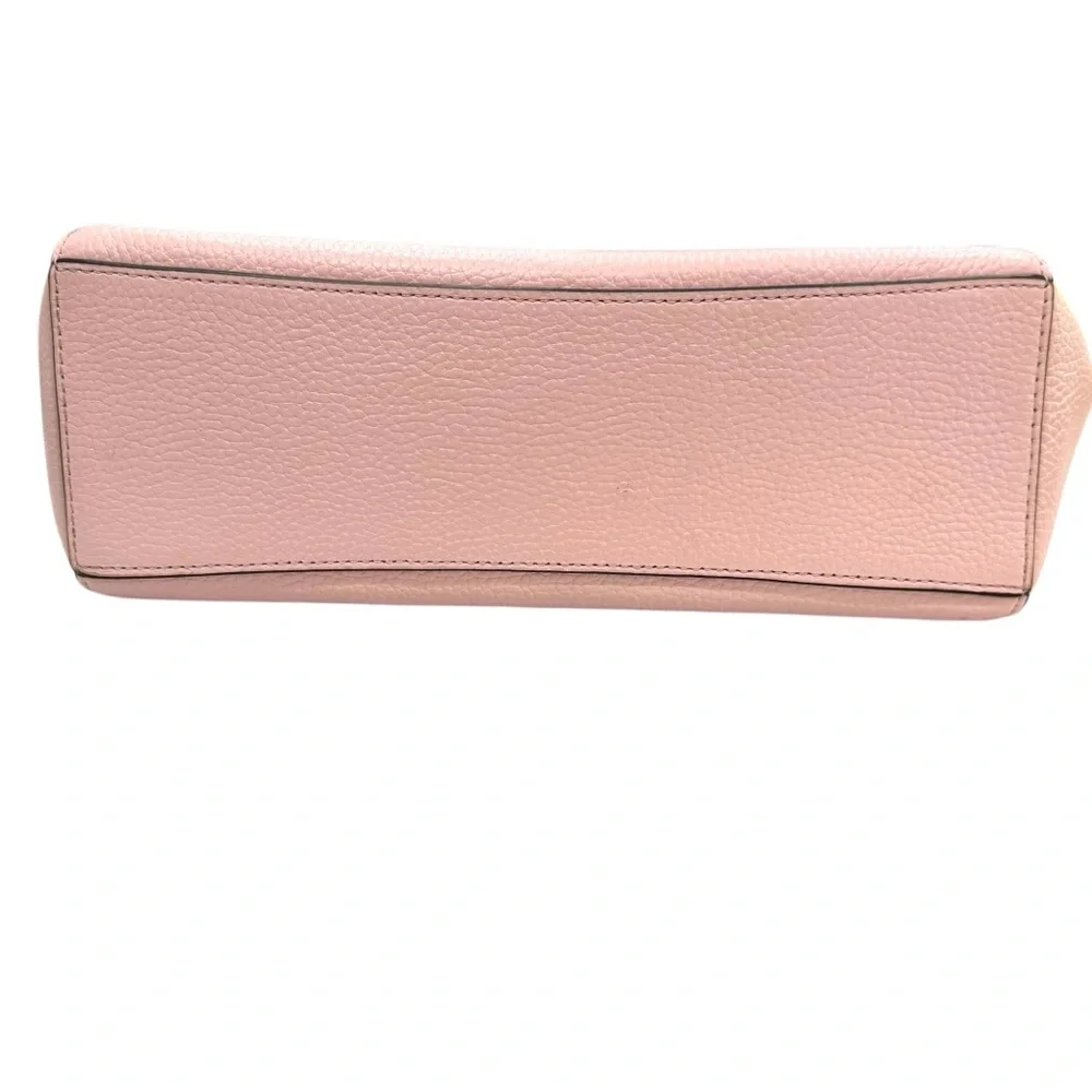 Kate Spade Monica Satchel Brick Pink Pebbled Leather Shoulder Bag